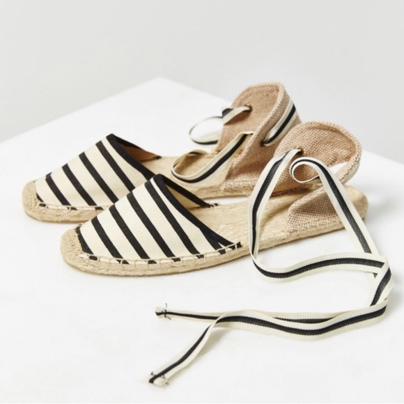 Soludos Striped Ankle Tie Espadrilles - Picture 3 of 9
